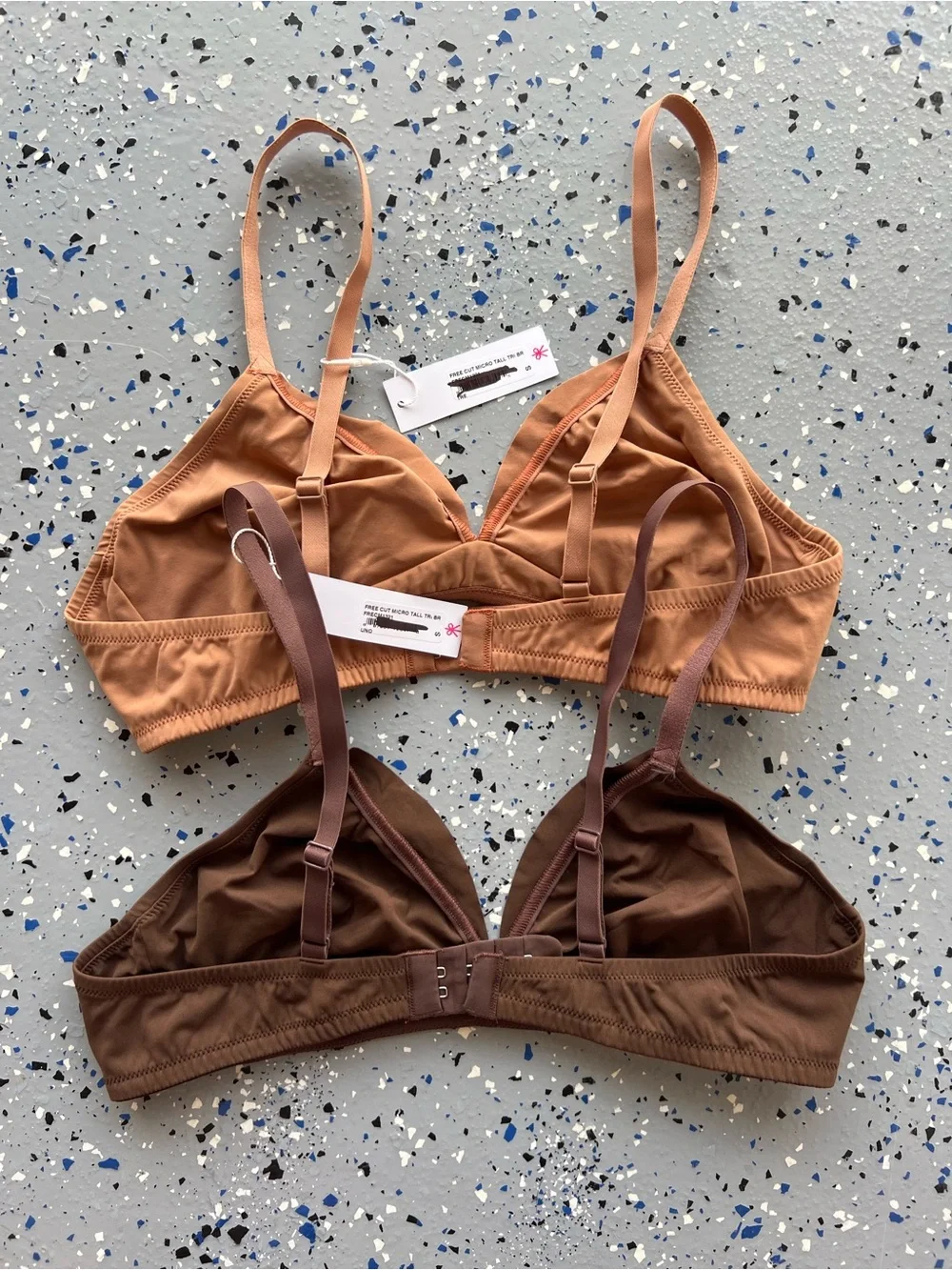 NWT Cosabella Free Cut Micro Tall Triangle Bralette 2-Pack Size S Uno Tre